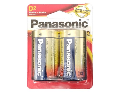 Piles D Alcaline Plus de Panasonic, Paquet de 2